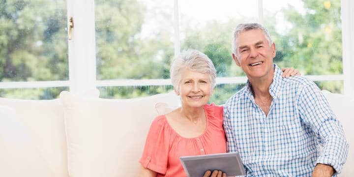 Seniors Using a Tablet for Financial Matters