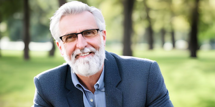 Smiling male senior