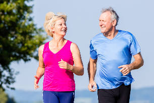 Seniors Out for a Jog