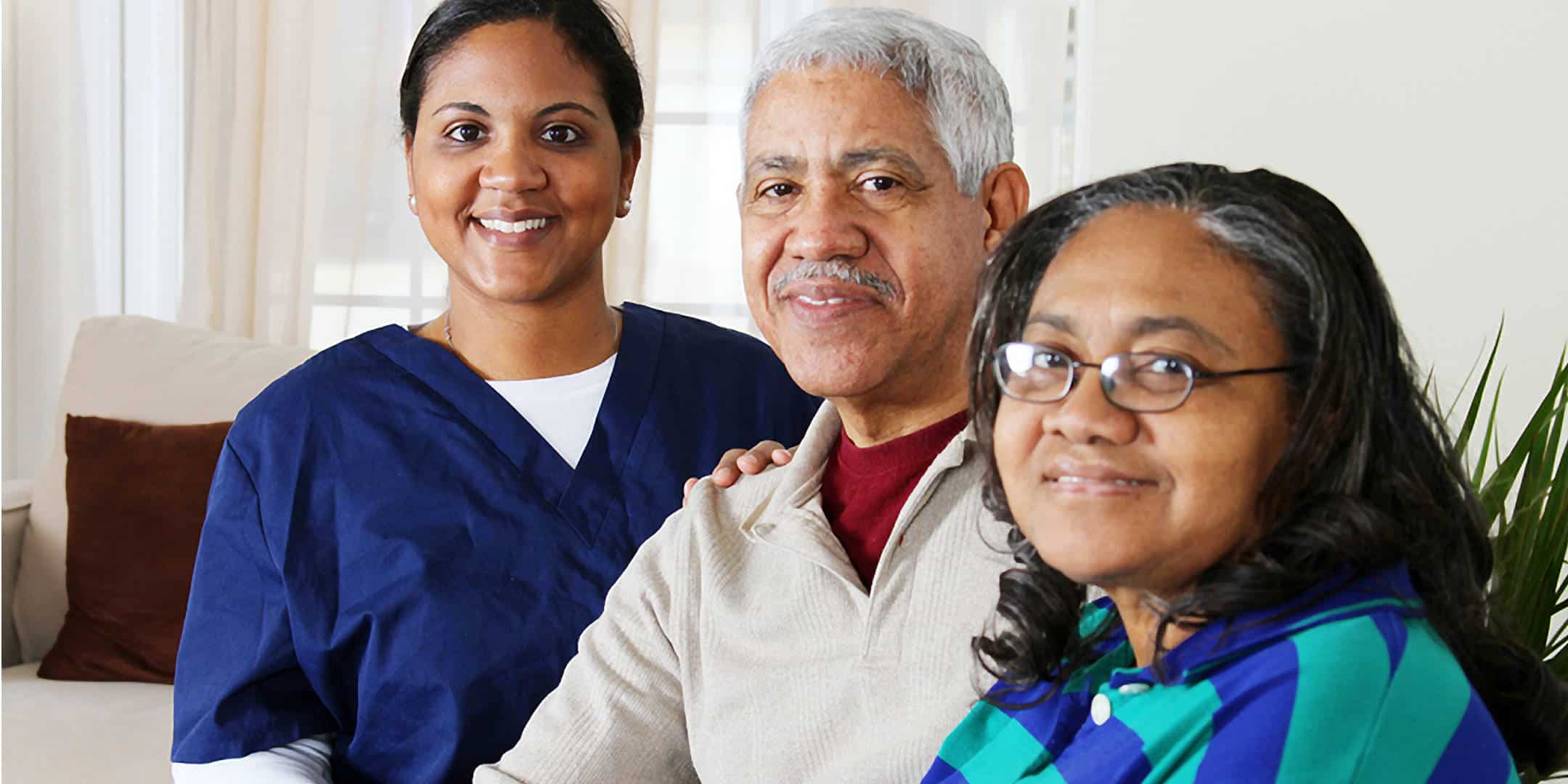 Seniors at Home With Their Home Care Provider