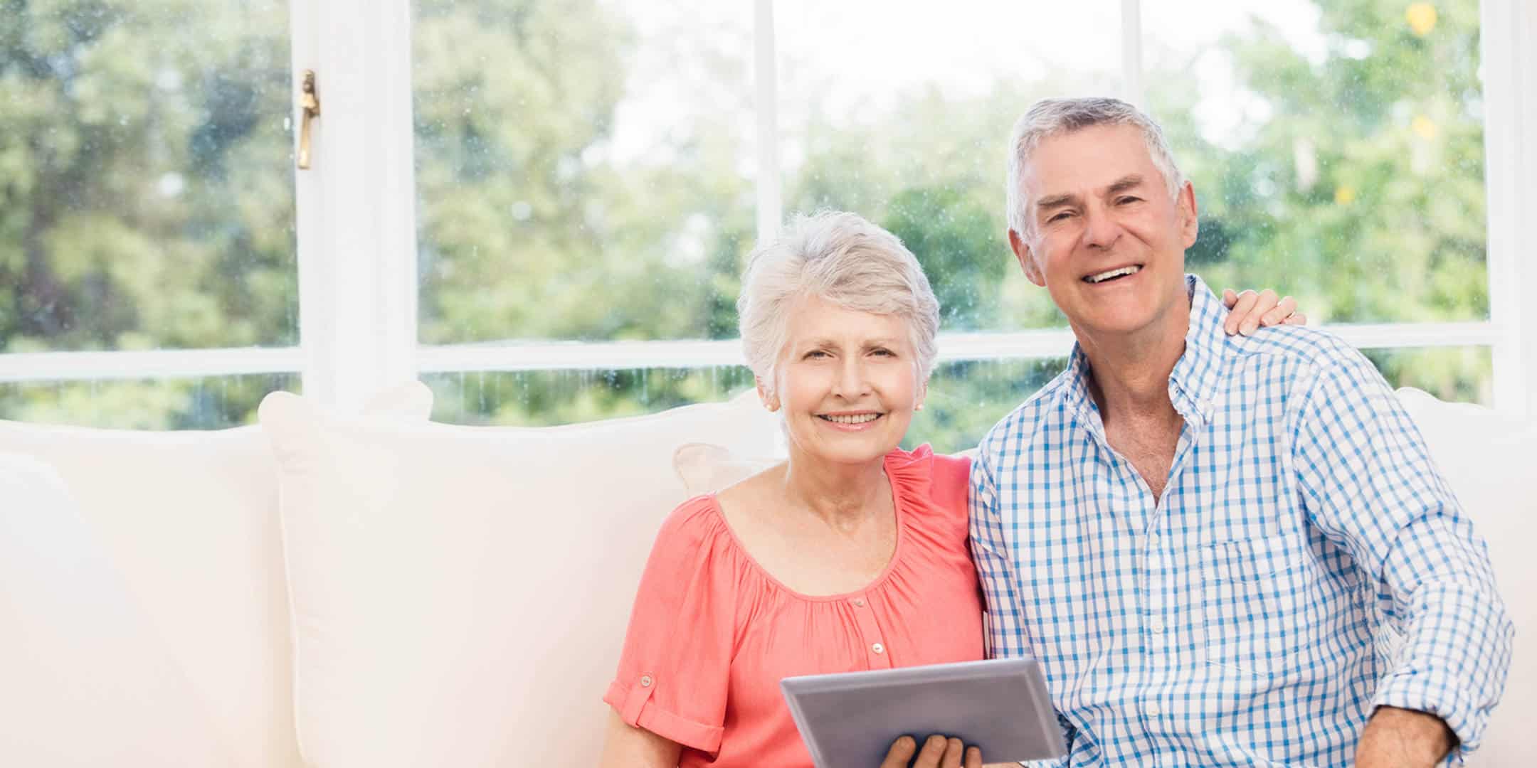 Seniors Using a Tablet for Financial Matters