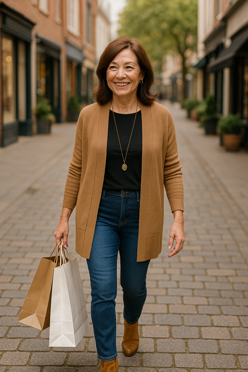 Older woman shopping