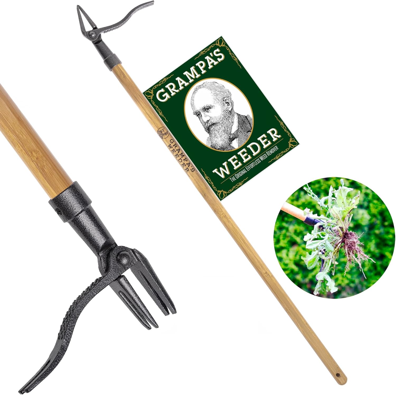 Extra long-handled weed puller - one of the best gardening tools for seniors